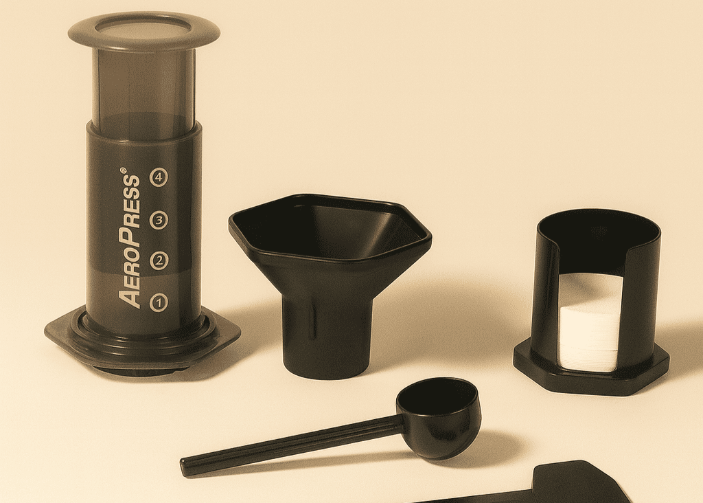 Aeropress set (filtre + cuillère + sac) - Dose Family
