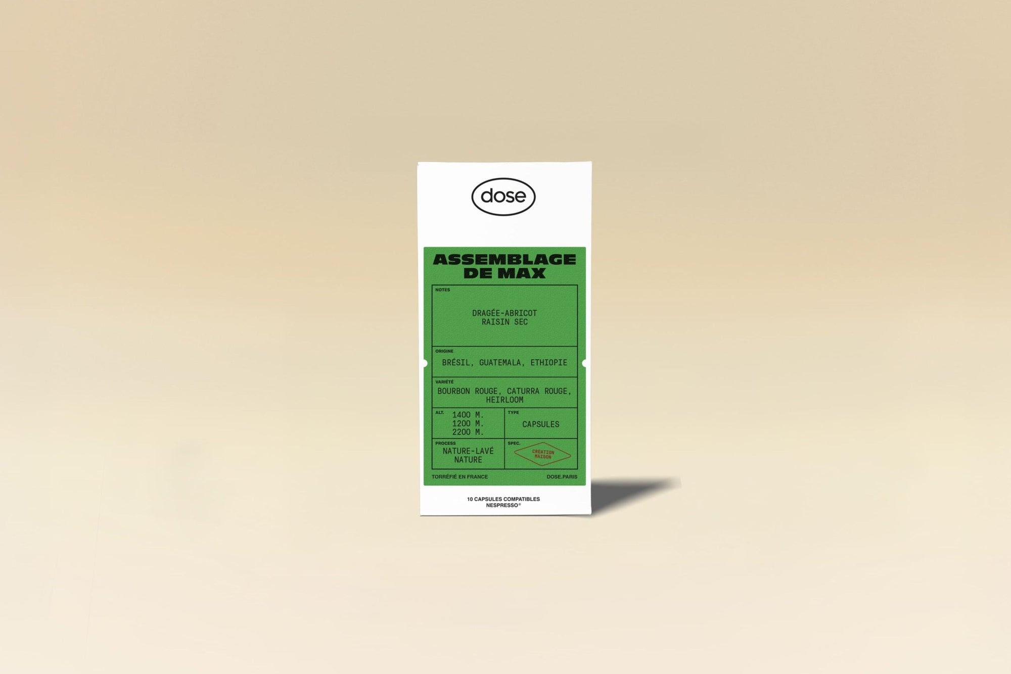 Capsules - Assemblage de Max (boîte x 10) - Dose Family