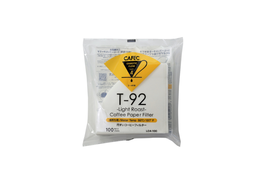Filtres 4 tasses Light Roast - Cafec (x100)