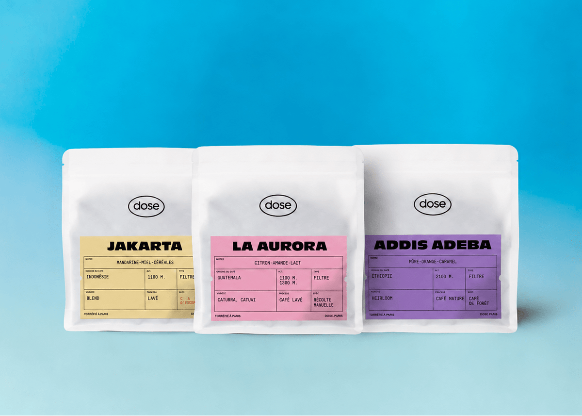 Café Trio Filtre – 3 cafés de spécialité - Café Dose Family