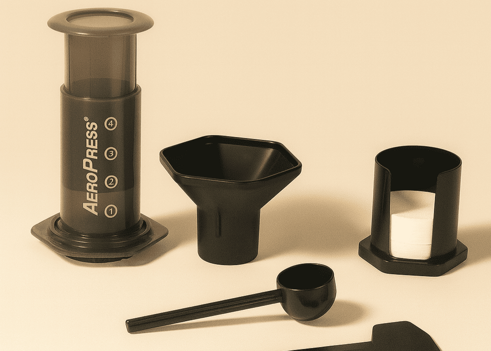 Aeropress set (filtre + cuillère + sac) - Dose Family