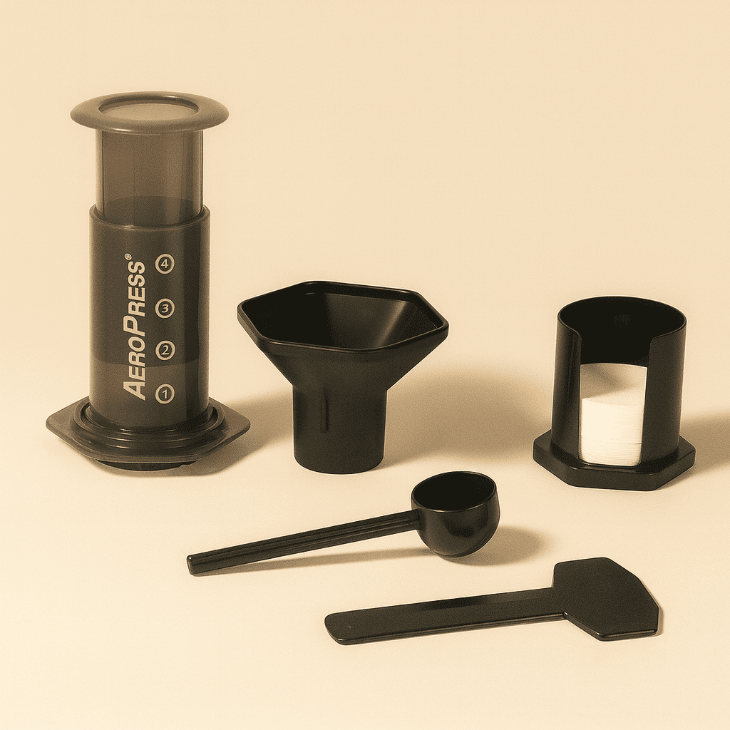 Aeropress set (filtre + cuillère + sac) - Dose Family