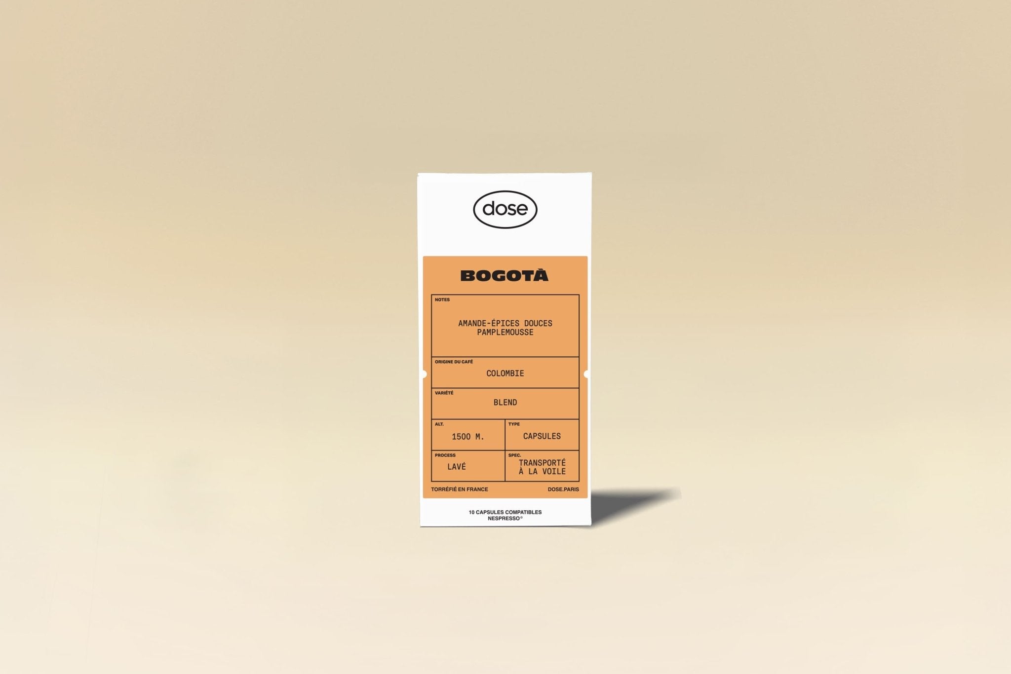 Boite de 10 capsules - Bogota (Pro) - Dose Family