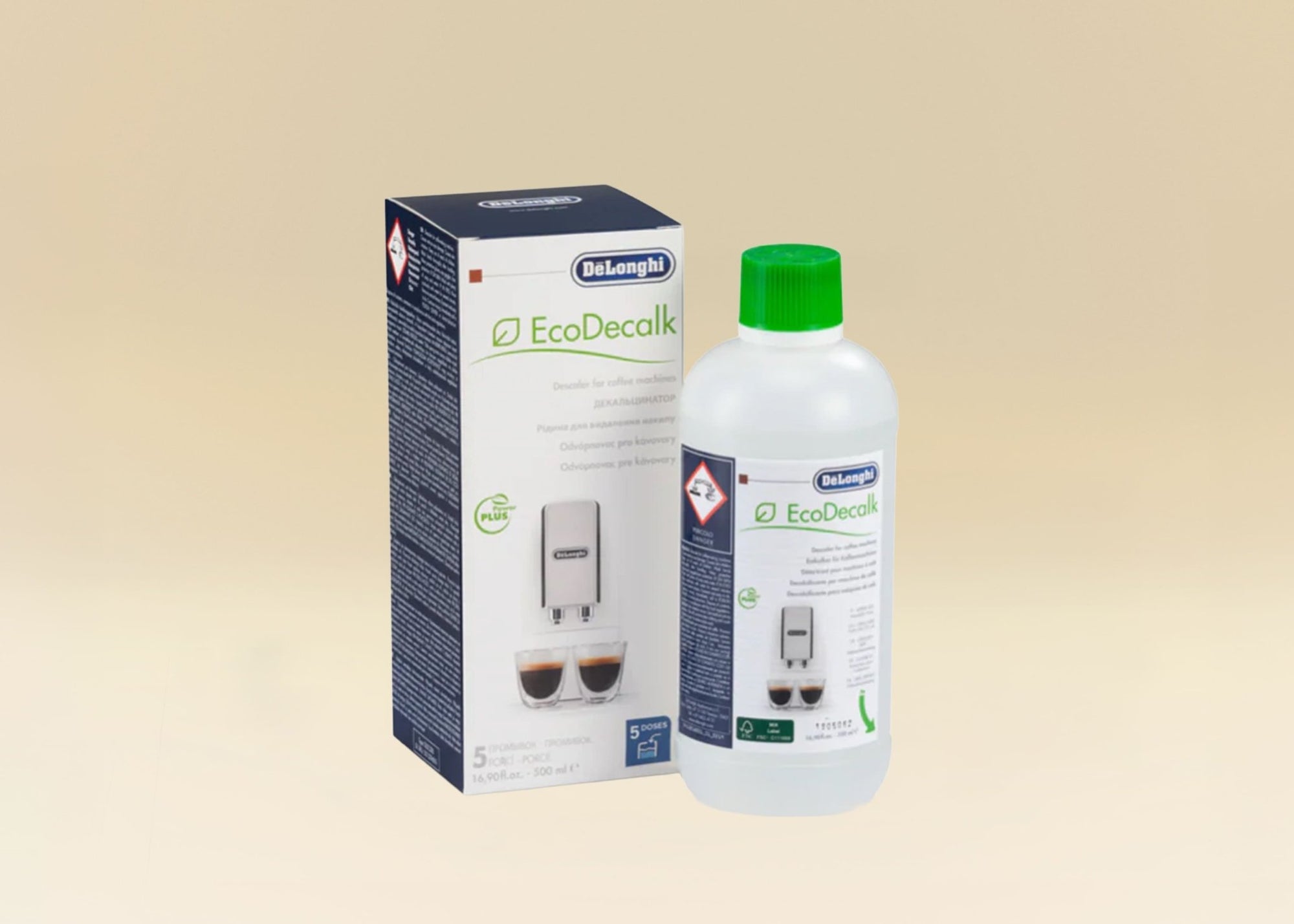 Détartrant écologique - DELONGHI - DLSC500 - 500 ml (Pro) - Dose Family