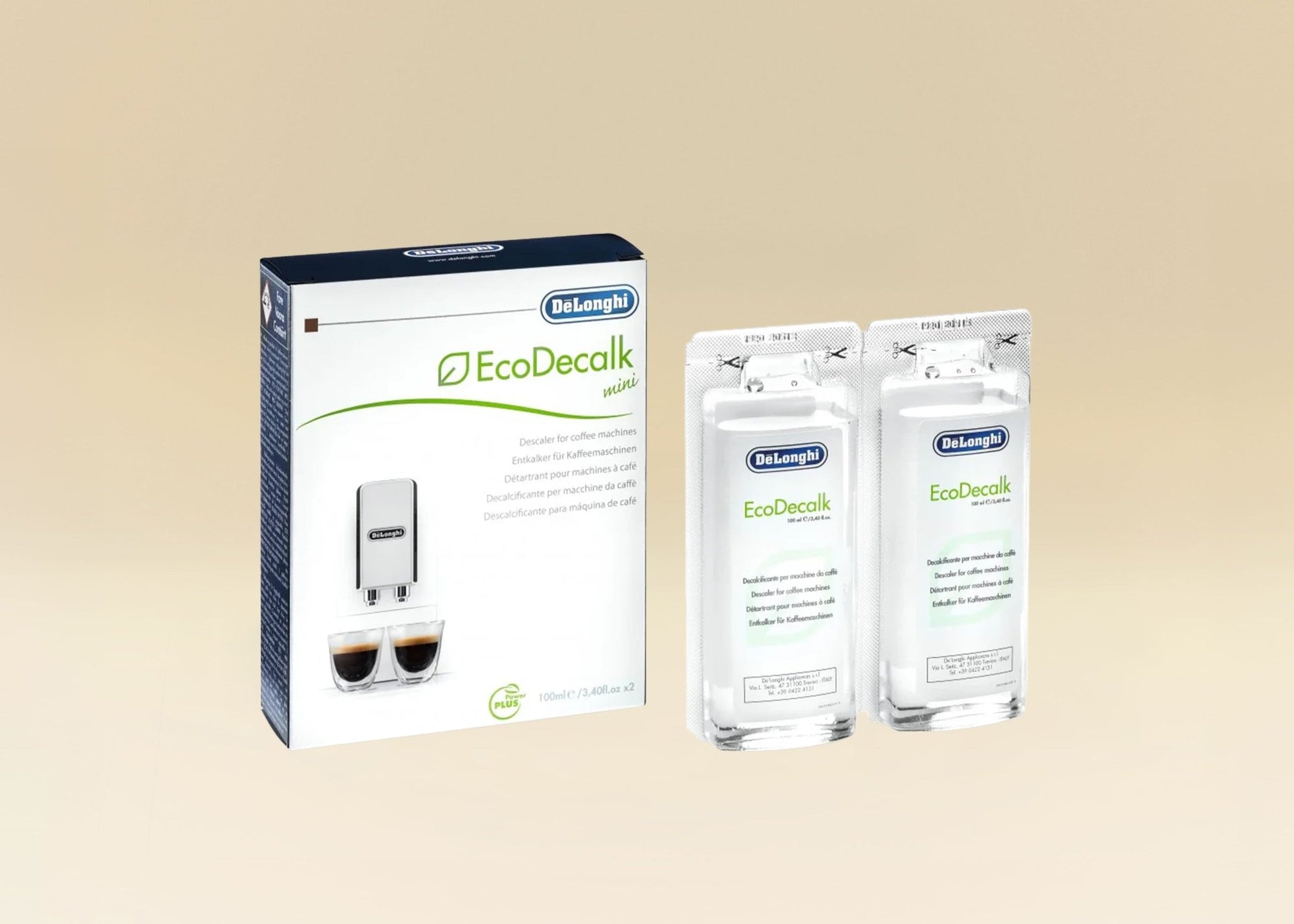 Détartrant écologique mini - Delonghi - DLSC200 - 2x100 ml (Pro) - Dose Family