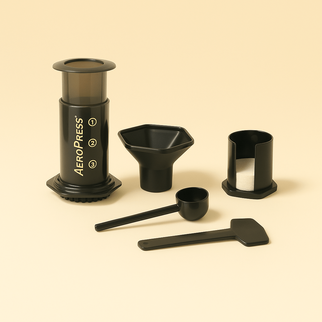 Aeropress set (filtre + cuillère + sac) - Dose Family