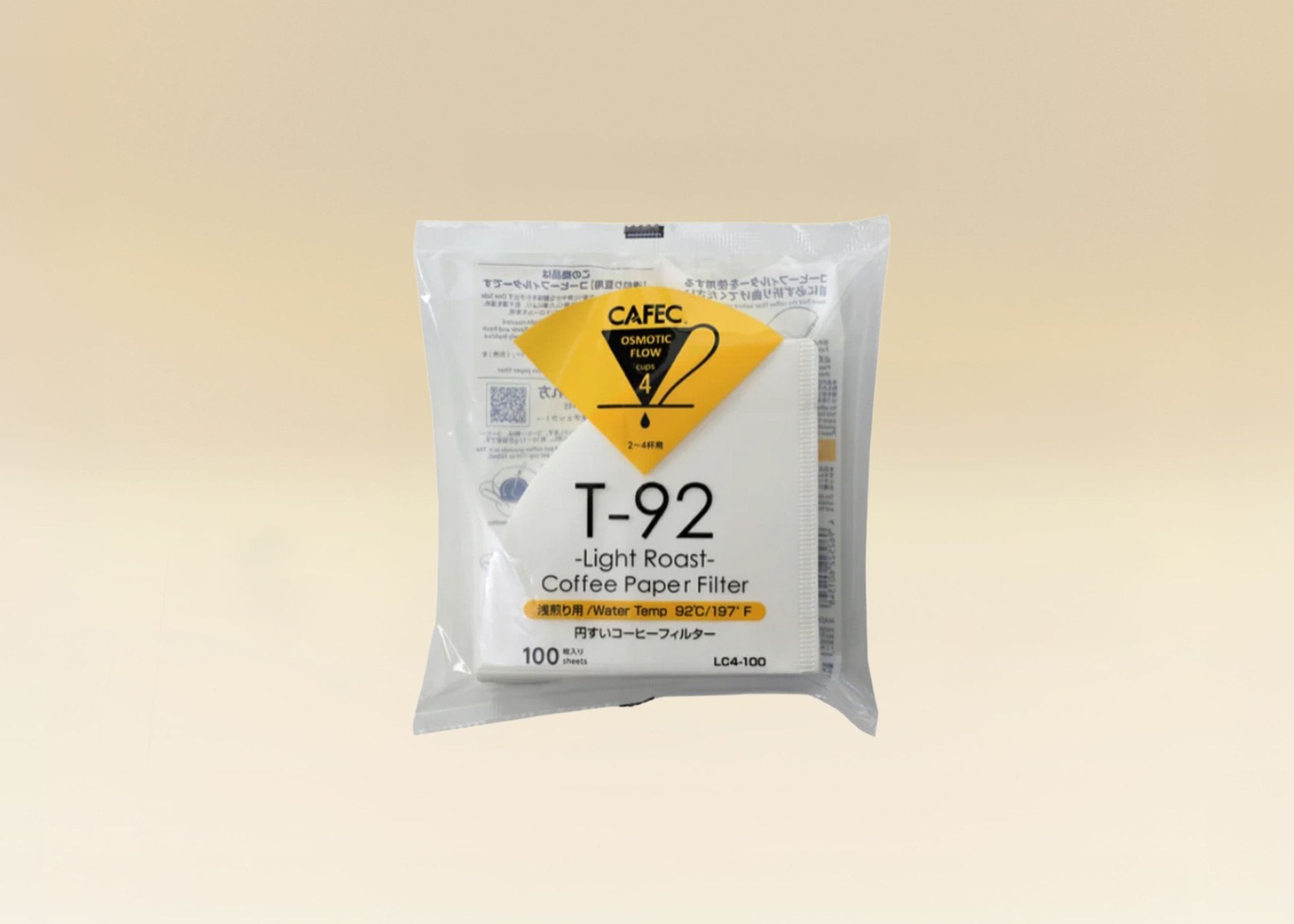 Filtres 4 tasses Light Roast - Cafec (x100) - Dose Family