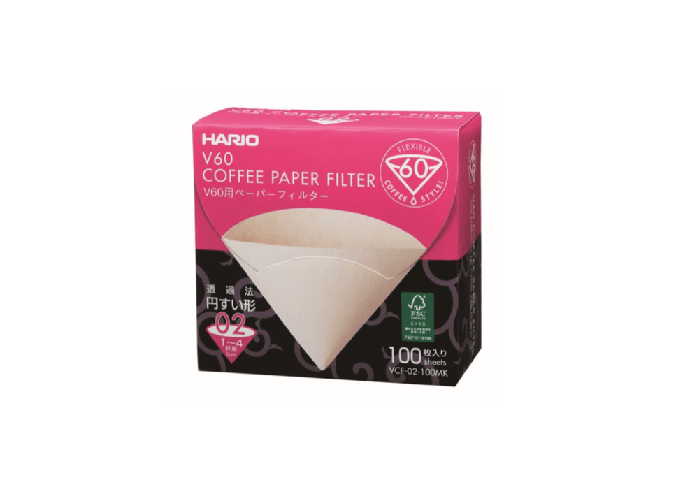 Filtres V60 naturels 1/4 T 02 - Hario (x100) - Dose Family