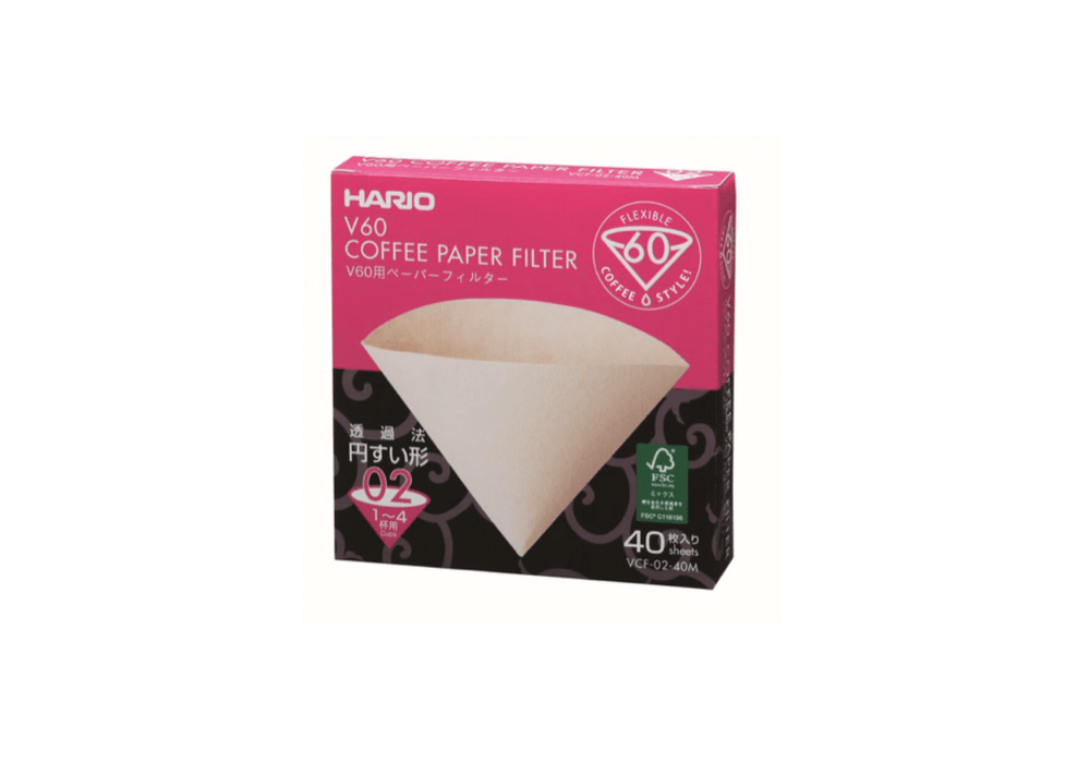 Filtres V60 naturels 1/4 T 02 - Hario (x40) - Dose Family