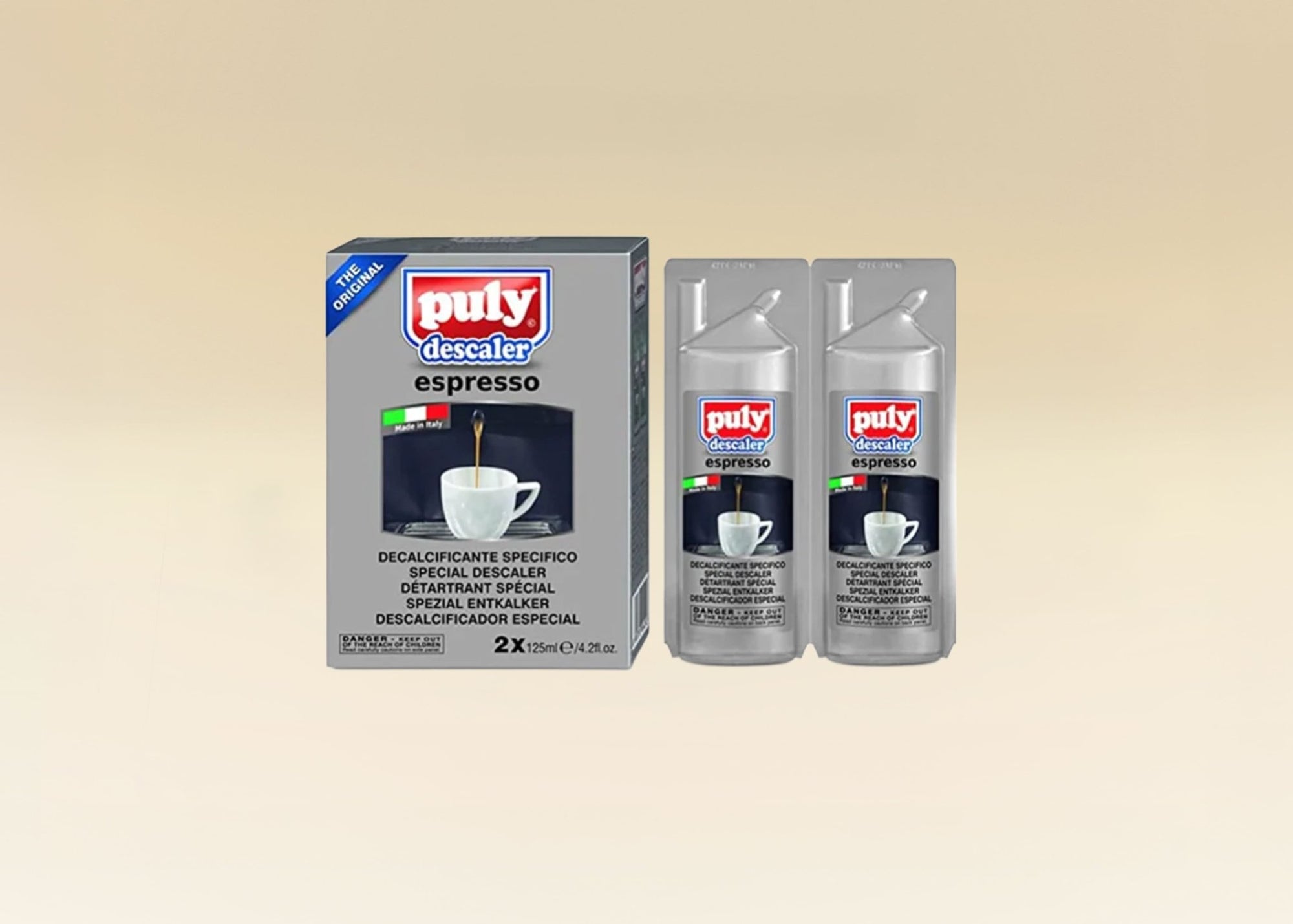 PULY - Détartrant pour machine 2x125ml - Dose Family